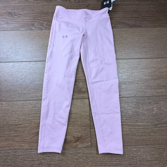 Under Armour Girls Movement Crop Leggings, Light Pink, NWT Youth M Athletic - Picture 2 of 7